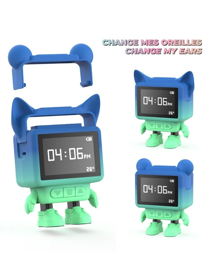 موب ساعة MOB Dancing Clock منبه راقص - أزرق