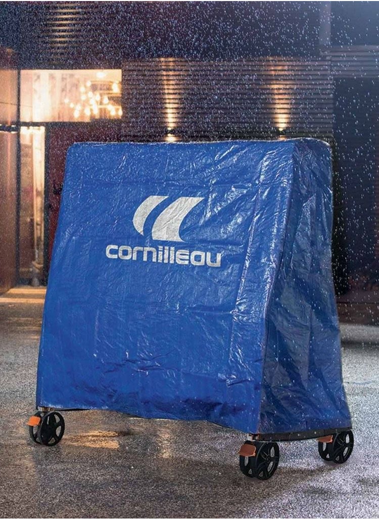 CORNILLEAU Tt Table Cover Sport Blue Color– Durable Polyethylene Pe, Weatherproof Protection For Table Tennis Tables, Uv-Resistant, Easy To Use  - Image 3