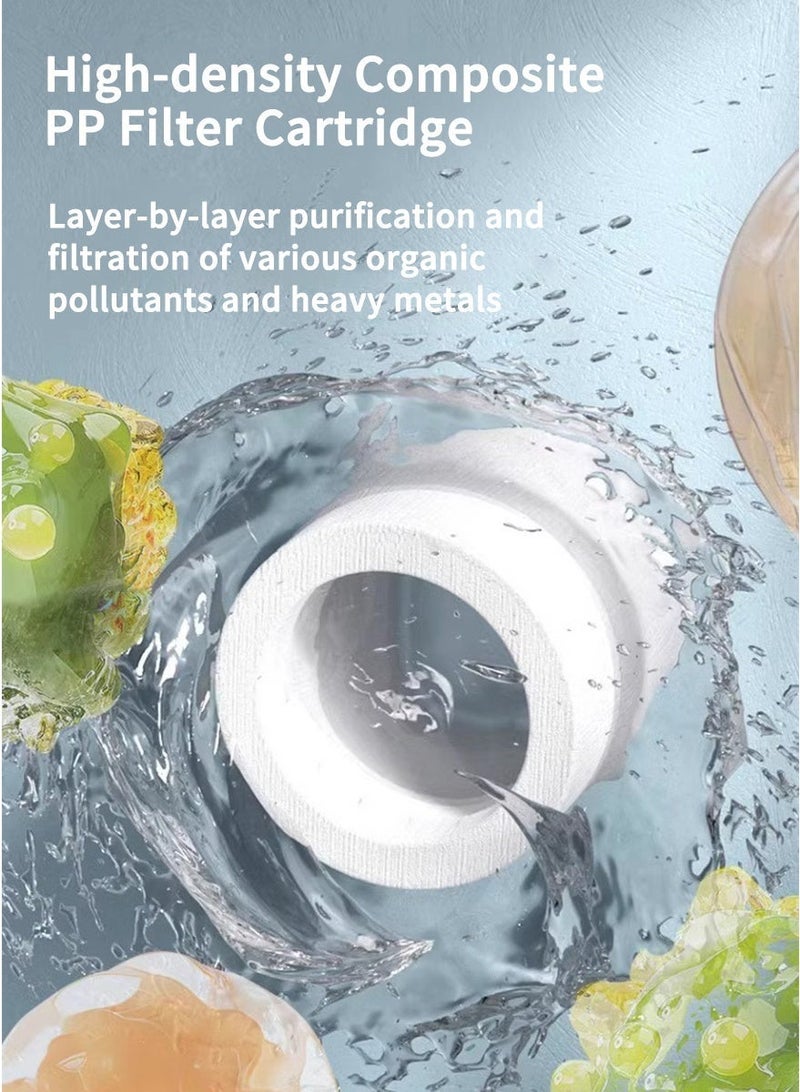 Filtered Shower Head with Handheld, High Pressure Shower Heads with Scalp Massager Shampoo Brush for Skin & Hair Care, Filtered Shower Head with Handheld Sprayer Soften Hard Water High Pressure Handheld Shower Head 4 Modes Water Saving Filter, Pause Switch, Luxury Silver Showerhead for Healthier Bathing Experience - Image 4