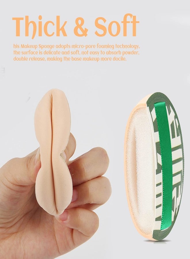 HUIRUSO 2PCS Makeup Sponge, Latex Free Air Cushion Powder Puff, Wet Dry Beauty Blender Sponge for Liquid, Cream, Foundation and Powder - Image 2