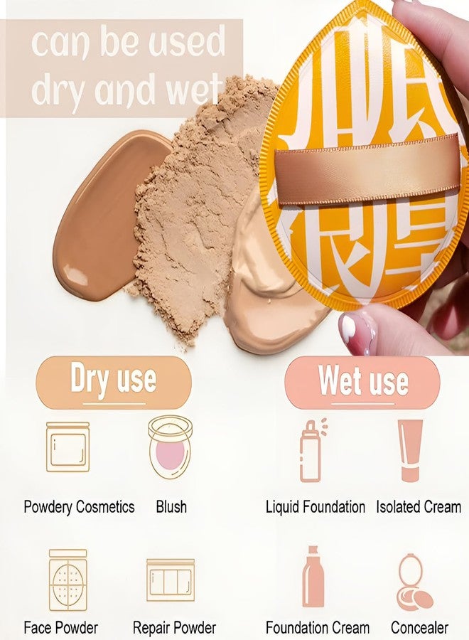 HUIRUSO 2PCS Makeup Sponge, Latex Free Air Cushion Powder Puff, Wet Dry Beauty Blender Sponge for Liquid, Cream, Foundation and Powder - Image 4