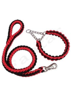Generic Dog Collar and Leash, Heavy Duty Paracord Rope Dog Training Collar and Leash, Soft to the Skin for Small, Medium and Large Dogs (Size L)  - Image 1