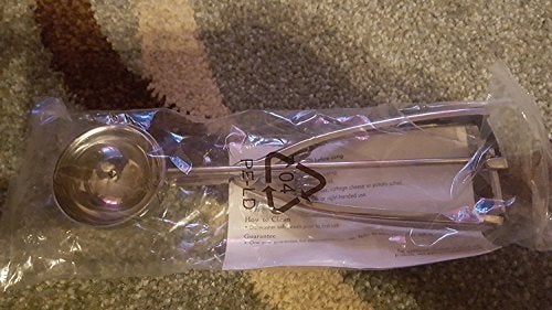 Pampered Chef Large Scoop 1790 Stainless Steel NonSlippery Ice Cream fillings Scoop Comfortable Spring Handle