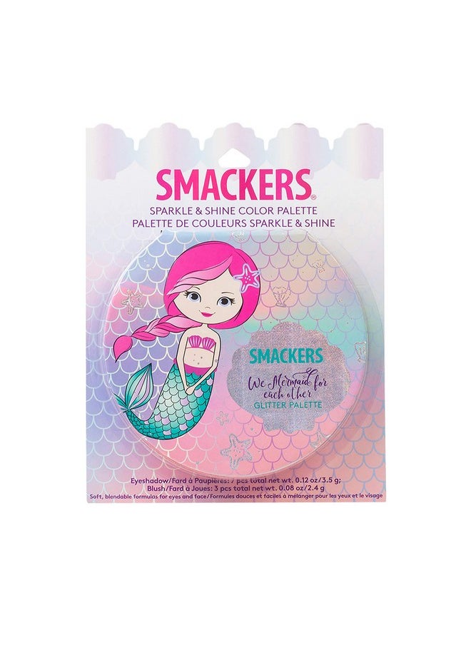Lip Smacker Lip Smacker Sparkle & Shine Eyeshadow Makeup Palette, Mermaid Palette Shimmer | Christmas Make Up Collection | Holiday Present | Gift for Girls  - Image 3