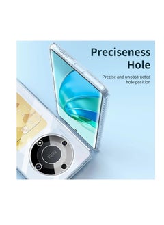 Generic Clear Wallet Phone Case for Honor X9 5G Upgrade Card Slot Case Slim Fit Protective Soft TPU Shockproof Cover with Cute Card Holder - Transparent  - Image 2