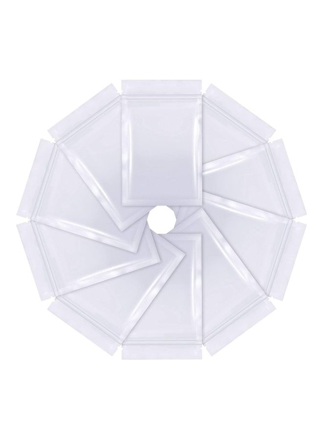 NIBEMINENT 100-Piece Resealable Smell-Proof Foil Pouch White 10x15cm - Image 5