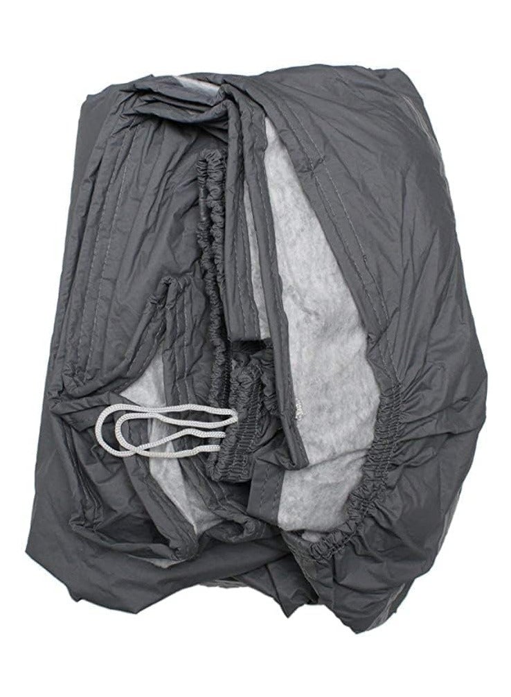 All-Season Car Cover, Large Size (483 x 178 x 119 cm), 2-Layer Waterproof Protection, Durable Grey Design - Image 2