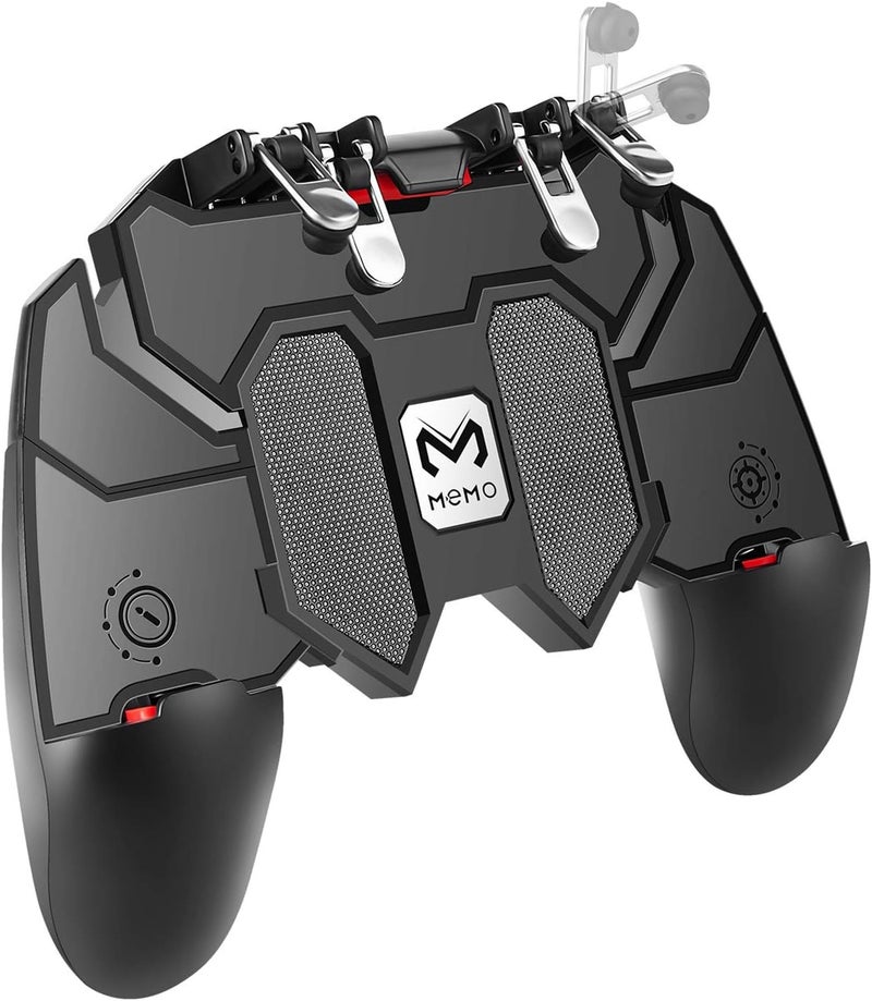 DELAM Mobile Game Controller for iPhone & Android, Pubg Mobile Controller Phone Triggers for Gaming, Gaming Grip Joystick Gamepad Shoot Aim Keys for 4.7-6.5" Phone - Image 1