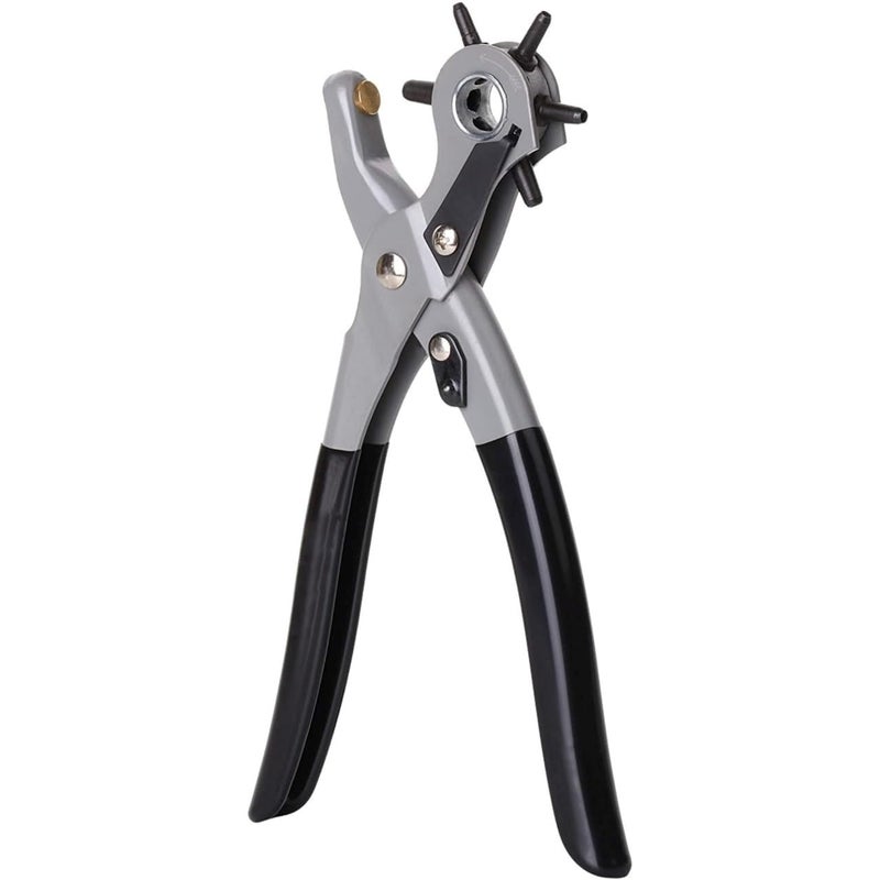 Punch Hole Pliers Hand Tool Metal Household Belt Hole Puncher Tool Grip for Leather Craft Belt Watch Bands Bags Dog Collars Holes Punching Machine 3in1 Hand Pliers Tools  - Image 1