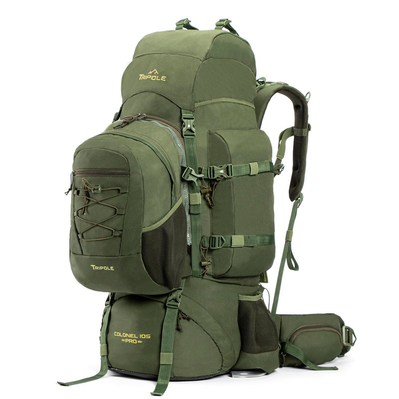 Tripole Colonel Pro Metal Frame Rucksack Front Opening Detachable Bag Rain Cover 3 Year - Image 1