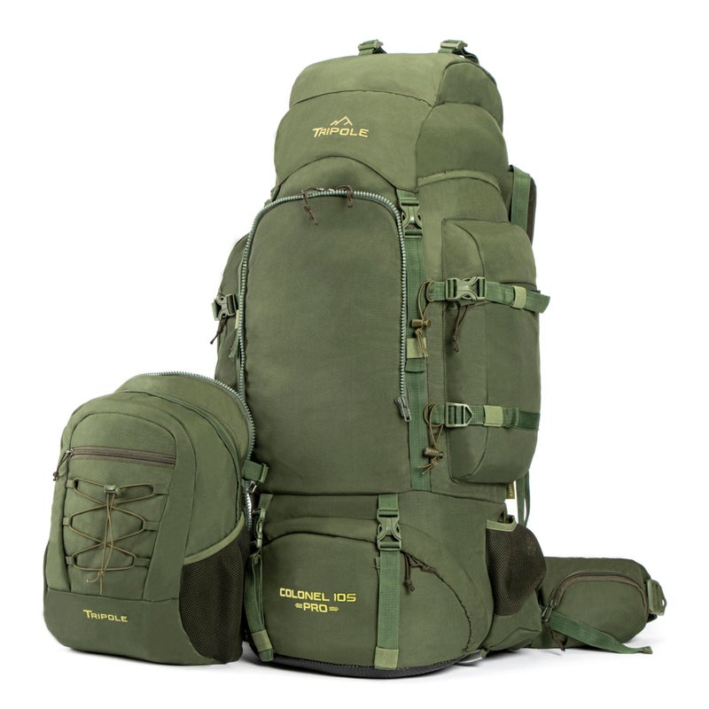 Tripole Colonel Pro Metal Frame Rucksack Front Opening Detachable Bag Rain Cover 3 Year - Image 2
