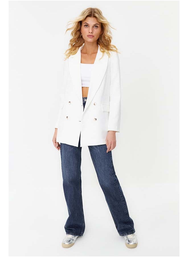 White Oversize Lined Buttoned Woven Blazer Jacket TWOAW22CE0167 - pzsku/Z93CE67D8FE42B67A8F5FZ/45/_/1737375836/1dad96b1-017d-4813-ae52-d5c839ace6db