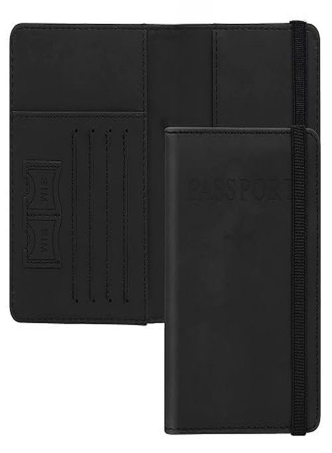Gra8 Passport Holder Cover Travel Wallet Organiser, RFID Blocking Passport Case, PU Leather Passport Cover for Men, Women, Card Holder, Travel Accessories, (1 PCS) - Image 3