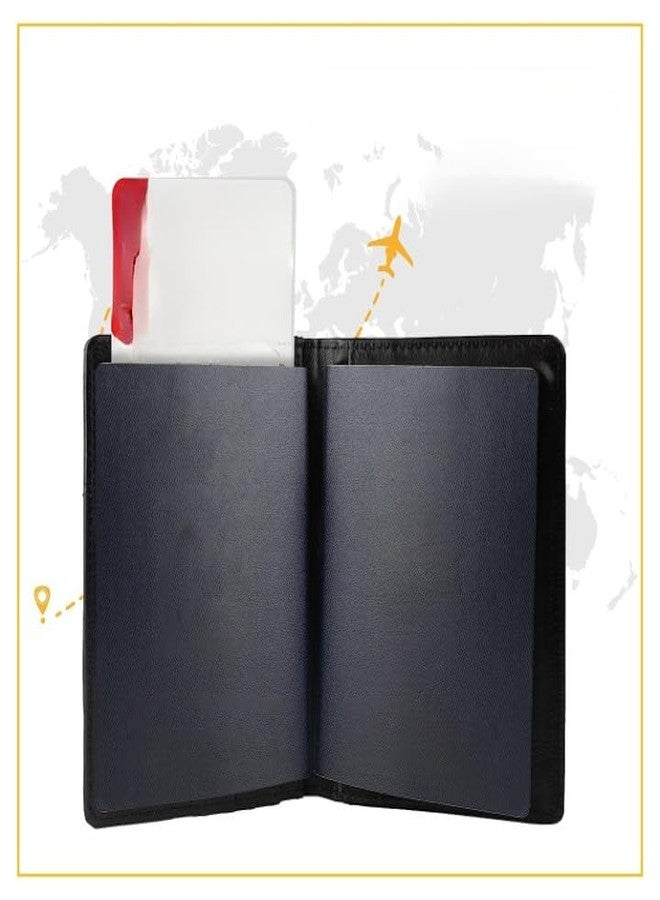 Gra8 Passport Holder Cover Travel Wallet Organiser, RFID Blocking Passport Case, PU Leather Passport Cover for Men, Women, Card Holder, Travel Accessories, (1 PCS) - Image 4