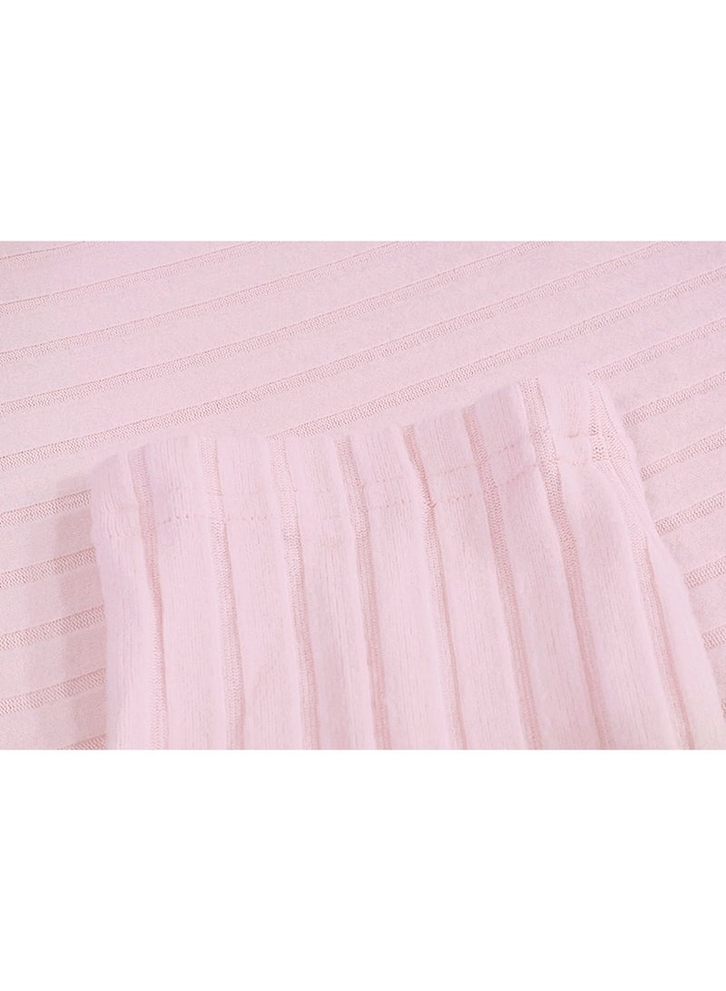 SOLOBUY Women's pajama set, Soft and Comfy, Color Pink, Long Sleeve, Pants - Image 5