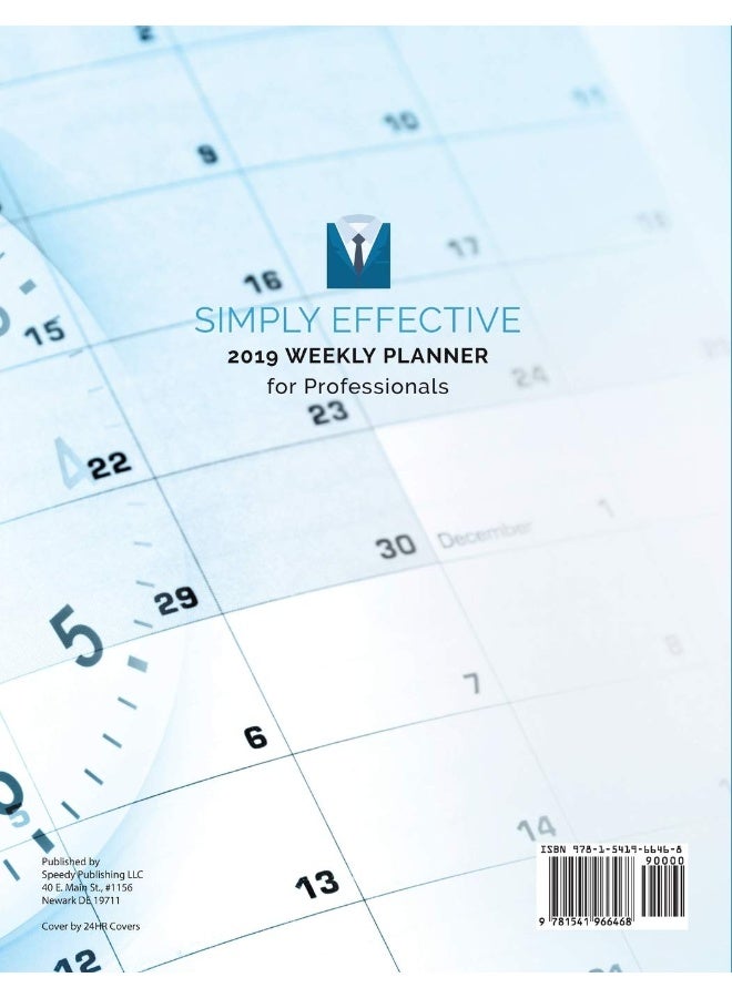 Simply Effective 2019 Weekly Planner for Professionals - Image 2