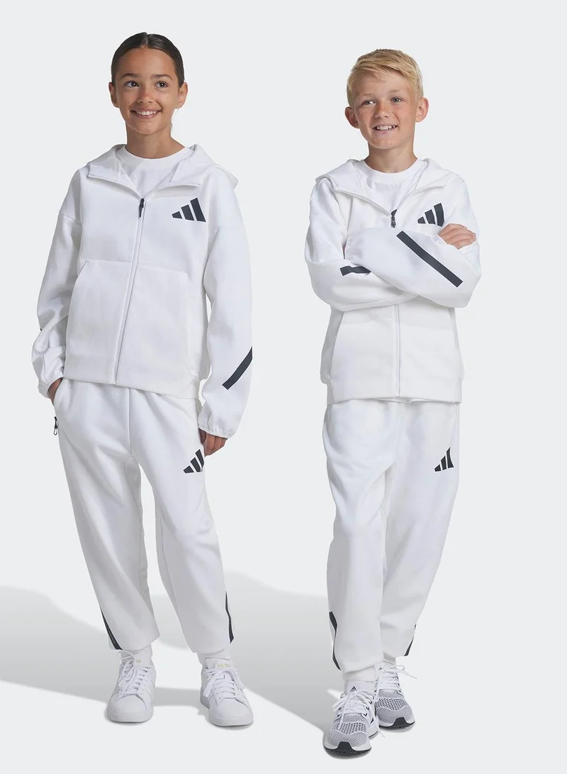 Adidas J Z.N.E. Pt White Training Pants 7-8Y