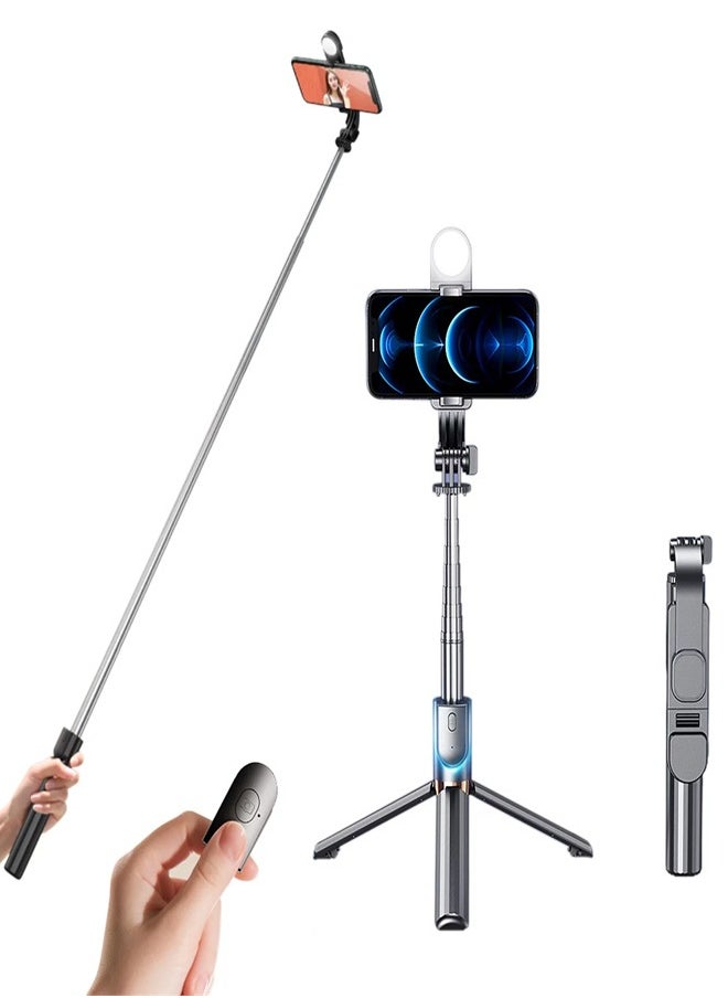 Generic - 4.3 Inch Retractable Phone Tripod and Camera Mount, Selfie Artifact with Bluetooth Remote Control - Image 1
