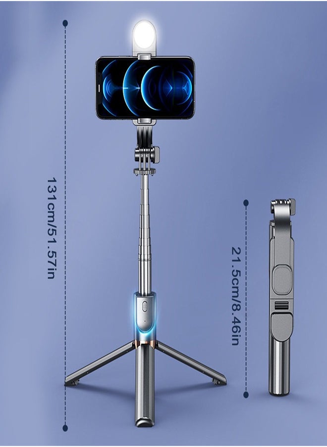 Generic - 4.3 Inch Retractable Phone Tripod and Camera Mount, Selfie Artifact with Bluetooth Remote Control - Image 1