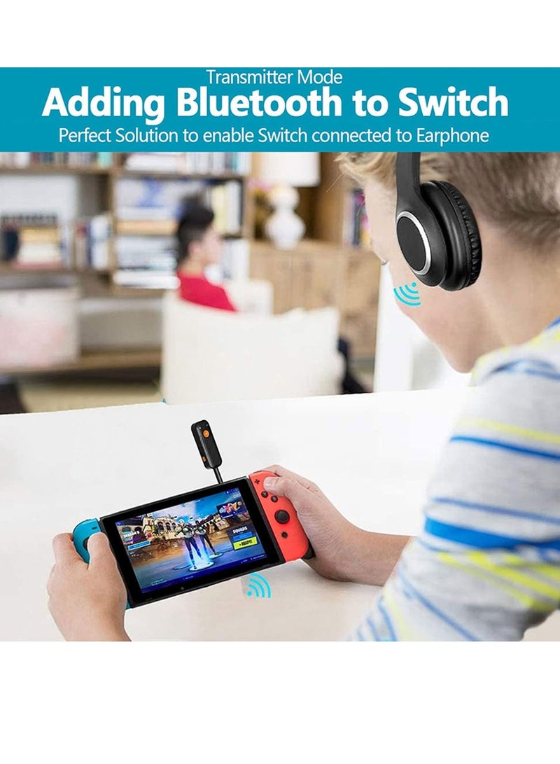 general Bluetooth 5.2 Transmitter and Receiver 2 in 1 Wireless 3.5mm Bluetooth Adapter, Aux Bluetooth Audio Car Adapter Compatible with TV Car Home Stereo System Headphones - Image 3