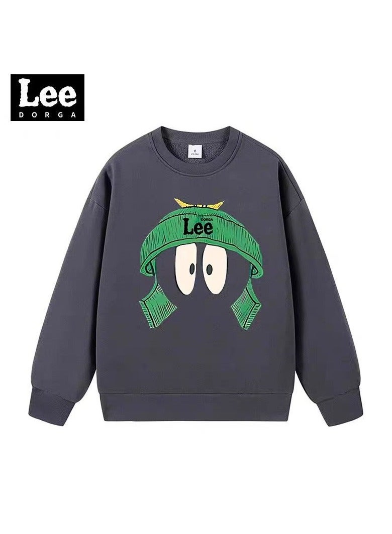 LEE Lee Brand Hoodie Loose Casual Round Neck Long Sleeved Hoodie