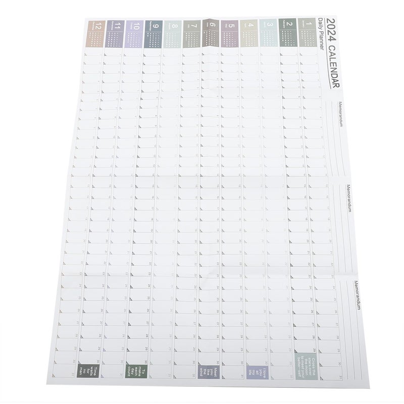 2024 Wall Planner Calendar 11x17 Inches Minimalist Schedule Organizer For Home And Office - Image 2
