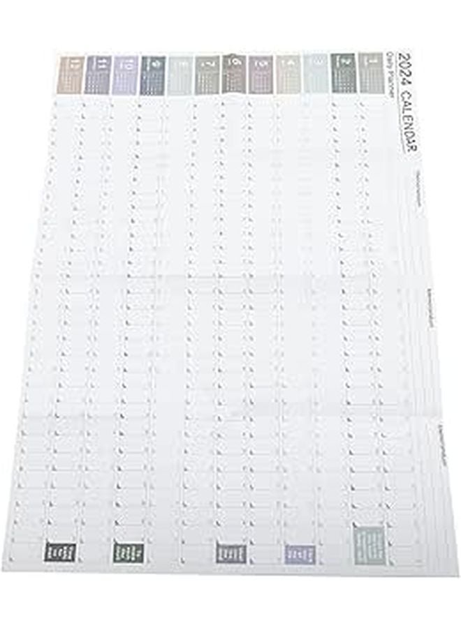 2024 Wall Planner Calendar 11x17 Inches Minimalist Schedule Organizer For Home And Office - Image 1