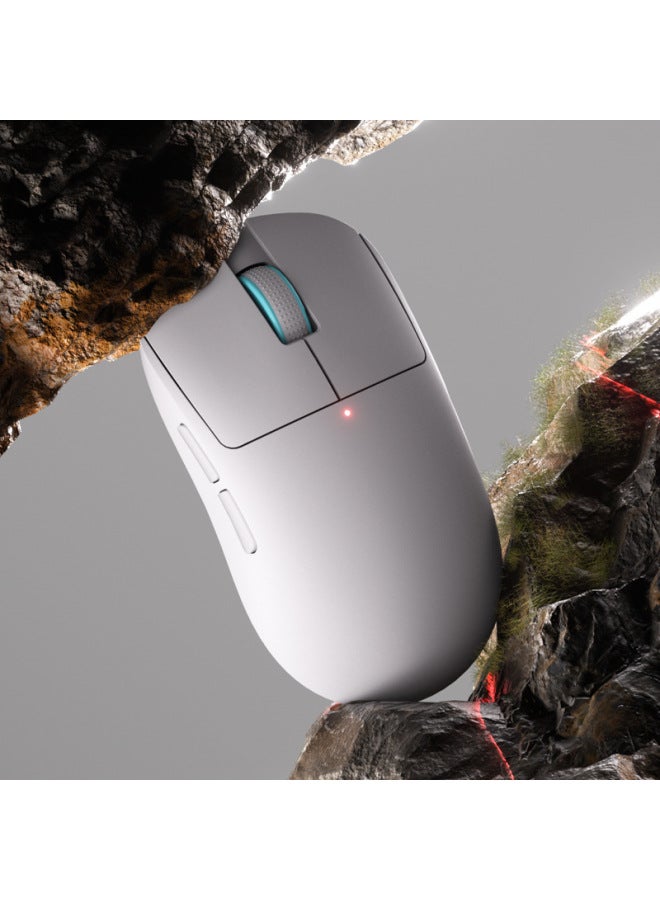 Game Mouse Charging 2.4G E-sports Three-mode Lightweight Four-channel Colored Lights Ergonomic Design DPI Adjustable-Color:624 Three-mode Four-channel Three-speed Switch Lantern Game Mouse White