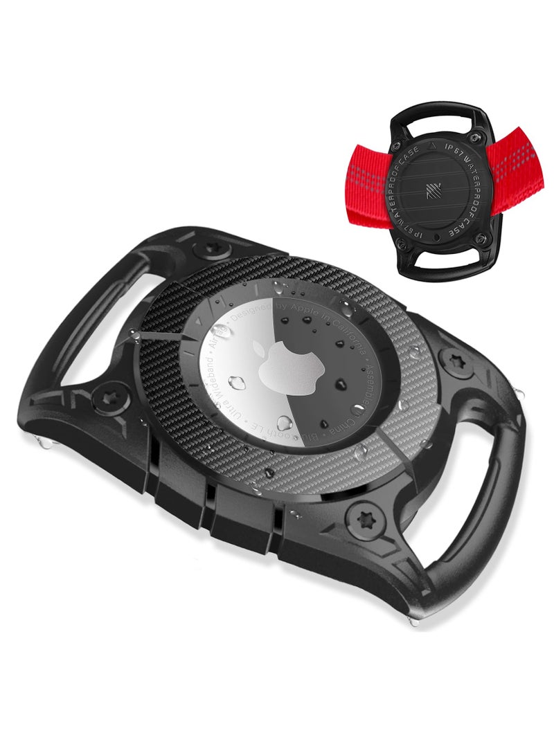 AirTag Dog Collar Holder, IP68 Waterproof Airtag Holder for DOD Collar, Hard TPU Full Protection Suitable Air Tag Dog Collar, Airtag Watch Holder for Dog Collar, Compatible Apple Airtag - Image 1