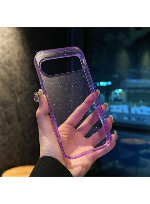 For Google Phone Case Pixel9 Pro Terminator Transparent Case Glitter Case For Google 9ProXL-Color:Flash Purple-Applicable Models:Google 8