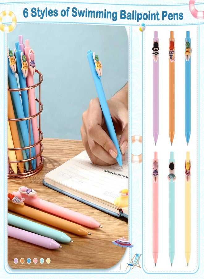 Sayglossy مجموعة أقلام حبر جاف Sayglossy مكونة من 24 قطعة، مثالية لحفلات السباحة، مناسبة لمدربي فرق السباحة الصيفية، ولحفلات هاواي لواو، ولتزيين مستلزمات السباحة. - Image 3