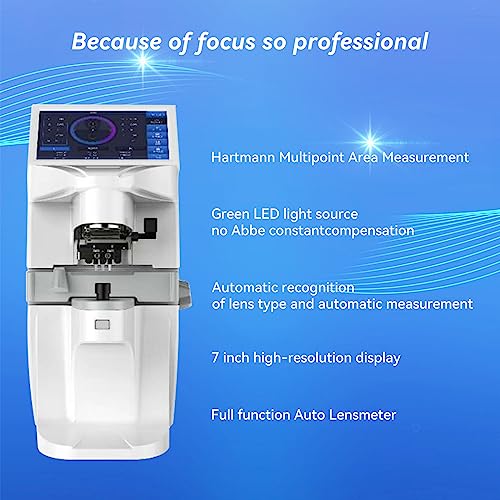 AISITESY Screen Focimeter Lensmeter Auto Lens Meter 7 Inch Touch Screen Auto LensMeter Uv Digital Auto Lensmeter Lensometer with Pd Printing White - Image 5