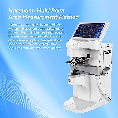 AISITESY Screen Focimeter Lensmeter Auto Lens Meter 7 Inch Touch Screen Auto LensMeter Uv Digital Auto Lensmeter Lensometer with Pd Printing White - Image 3