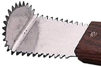 Rinkle Trendz Stainless Steel Wooden Coconut Scrapper Coconut Grater Brown Handle - Image 4