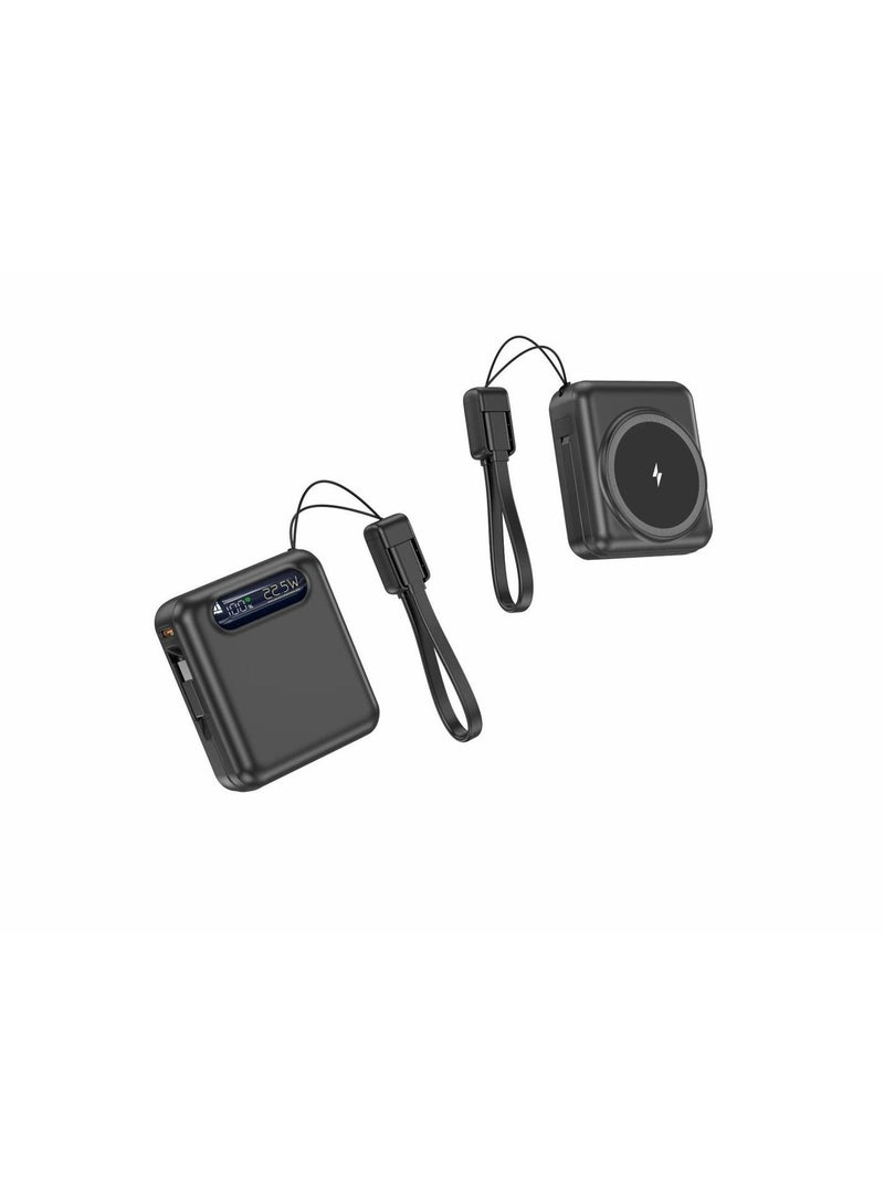 mpBLBERRI MP BLBERRI 10000mAh 22.5W PD Fast Charging Wireless Power Bank – Dual USB & Type-C Portable Charger with LED Display – BLB-P720 - Image 4