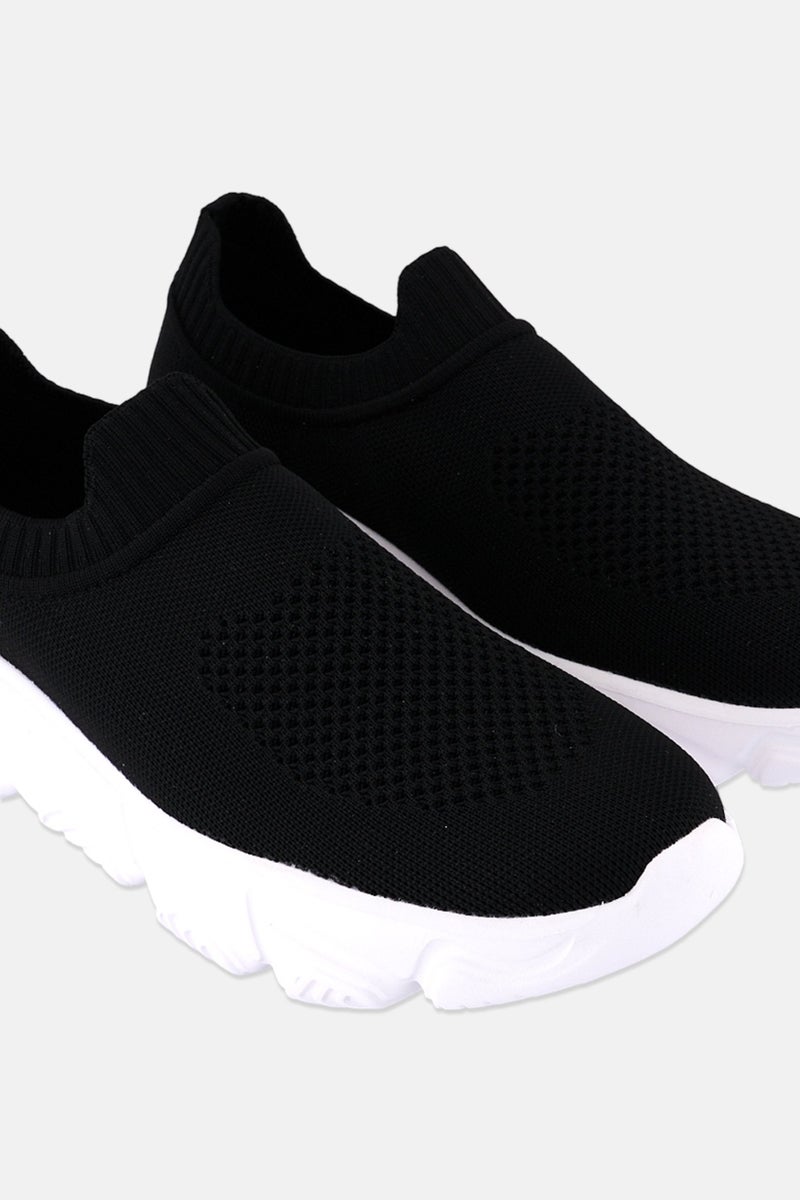 RBX Men Slip On Training Shoes, Black - Image 3
