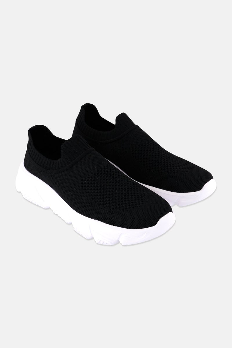 RBX Men Slip On Training Shoes, Black - Image 1