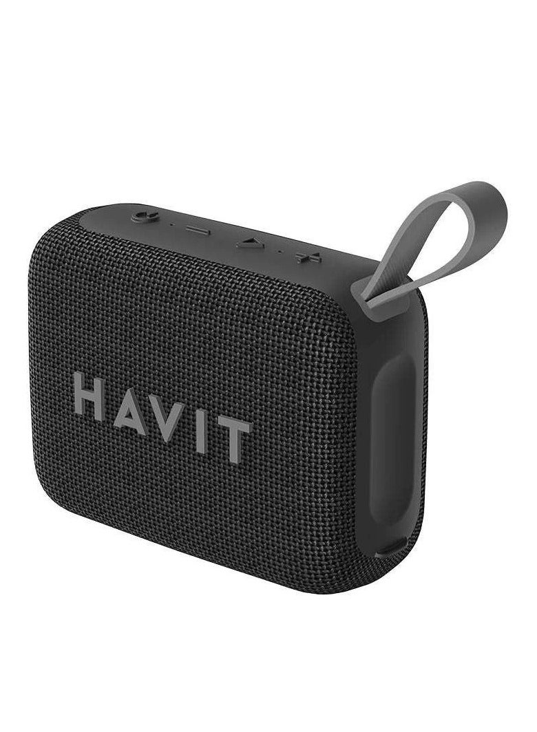 HAVIT SK874BT Portable Bluetooth Speaker – Black, 8W, Waterproof, TWS Stereo, Hands-Free Calling, Outdoor & Indoor - Image 1