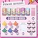 RoundFunny 6 Sets Bunco Game Kit Party Supplies for Ladies Night Family Board Game Gift Colorful Dice Bells Dice Cups 30 Score Card Pencils Rule Sheet for up to Groups Pink - Image 4