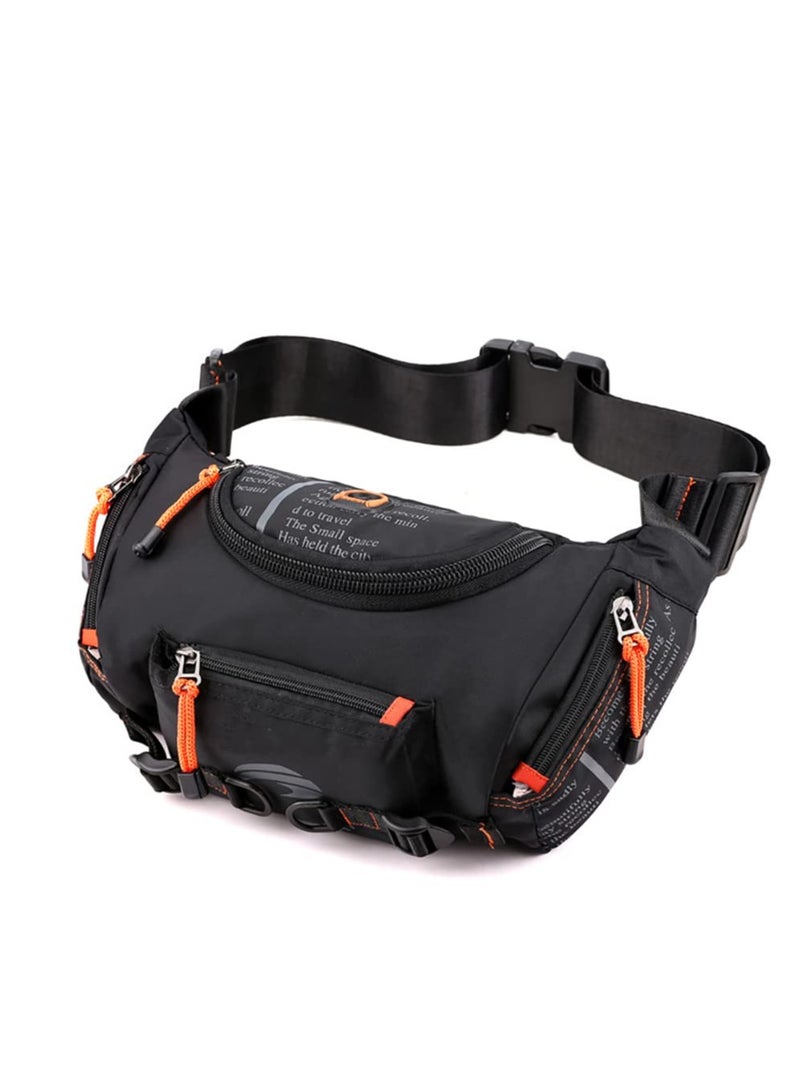Sling Bag Shoulder Bag Chest Bag Pack, Multi Pockets Waist Pack Bag Multifunctional Messenger Bag Waterproof Crossbody Bag Rucksack Sports Daypack for Outdoors Sports Cycling and Daily - Image 1