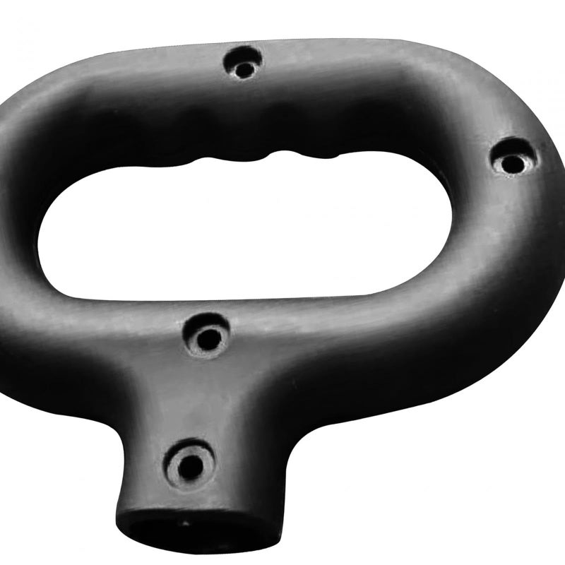 Wagon Cart Push Handle, PP Replacement Pull Handle for Folding Trolley, Garden Cart, Fishing, Black - Image 2