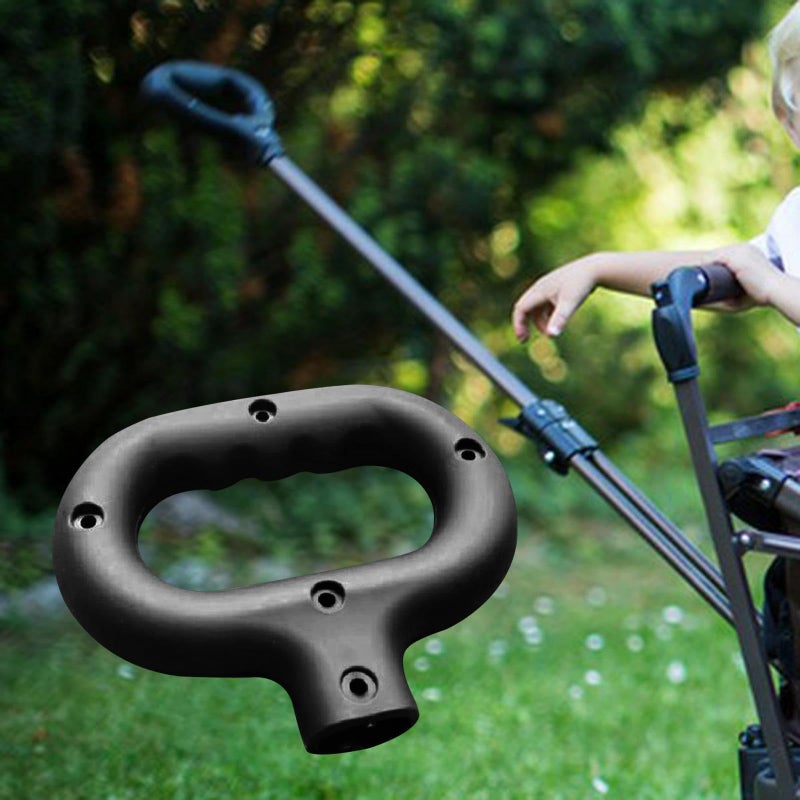 Wagon Cart Push Handle, PP Replacement Pull Handle for Folding Trolley, Garden Cart, Fishing, Black - Image 5