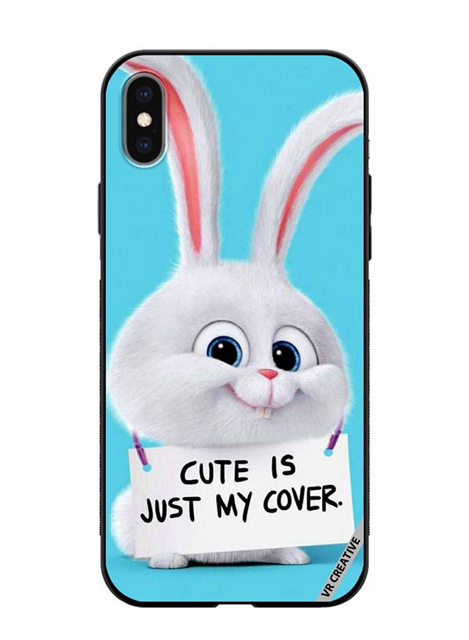 VR CREATIVE Protective Case Cover For Apple iPhone X/XS Cute Is Just My Cover Design Multicolour - Image 1