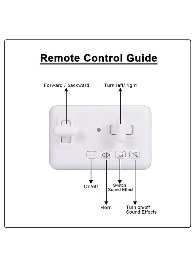 نيبمينينت سيارة صغيرة بمؤثرات صوتية تدور بزاوية 360 درجة مع جهاز تحكم عن بعد 18.4 x 8.8 10سم - Image 4