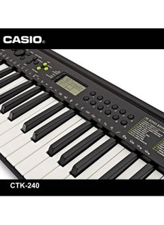 CASIO CTK-240 Digital Musical Piano Keyboard for Beginners 49 Keys 100 Tones 100 Rhythms, Included Power Adaptor  - Image 3