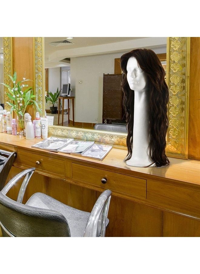 Adolfo Designs - 22'' Inch Styrofoam Wig Head Mannequins Manikin Stand, Style, Model & Display Women's Wigs, Hats & Hairpieces - Extra Large, by Adolfo Designs - Image 1