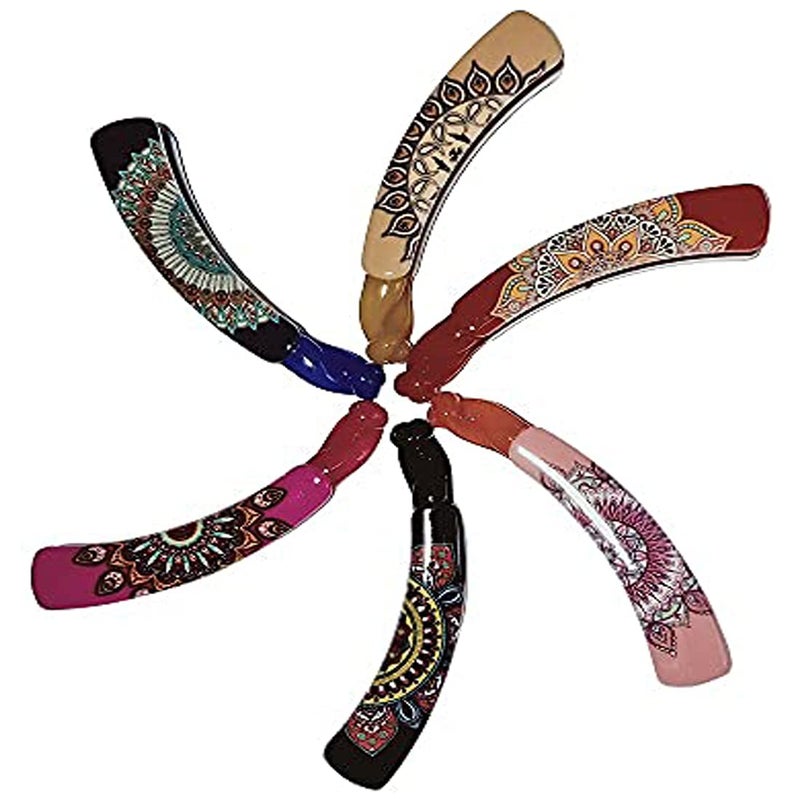 Drishti® Plastic Hair Clutcher Hair Claw Clip for Girls & Women Small Size Multicolor Pack of 6 - Image 5