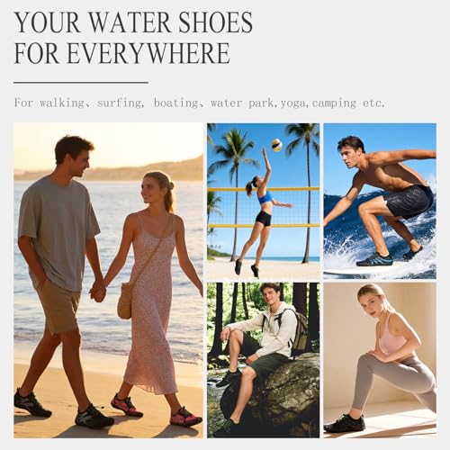 LIZRHA Water Shoes for Men and Women Quick Dry Aqua Swim Barefoot Shoes for Outdoor Fishing Beach Pool Boat Surfing Walking Water Park and Yoqa Activities - Image 2