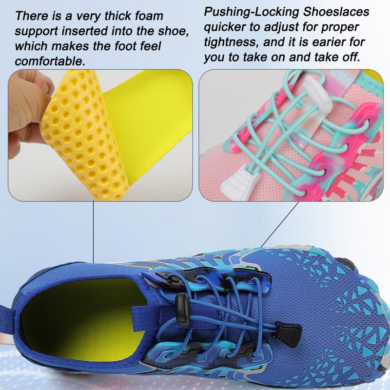 LIZRHA Water Shoes for Men and Women Quick Dry Aqua Swim Barefoot Shoes for Outdoor Fishing Beach Pool Boat Surfing Walking Water Park and Yoqa Activities - Image 5