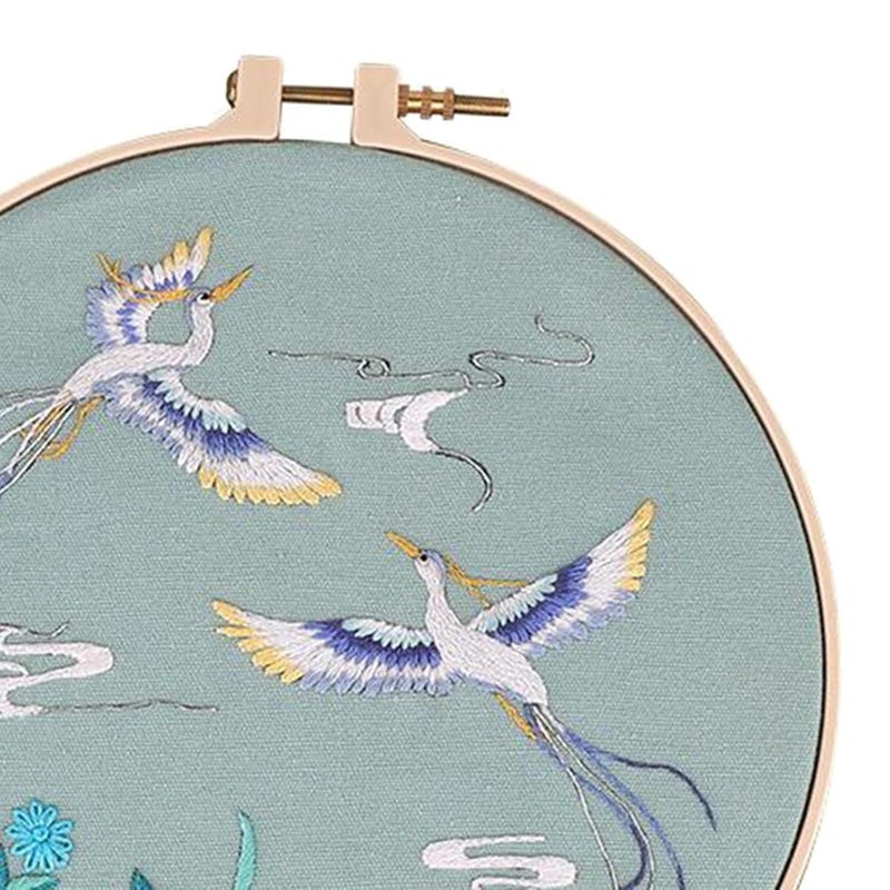 Gemsy Embroidery Materials Beginners Starter Kit | Colour Threads | Bamboo Hoops | Embroidery Beginner Supplies Tool Kit | DIY Art Kit - No.Cx9846 - Image 2